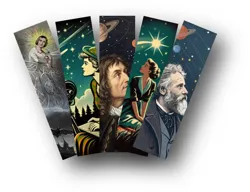 une série originale de cinq marque-pages
